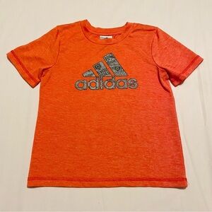 Adidas Kids Shirt Toddler Size 4T Orange Tshirt